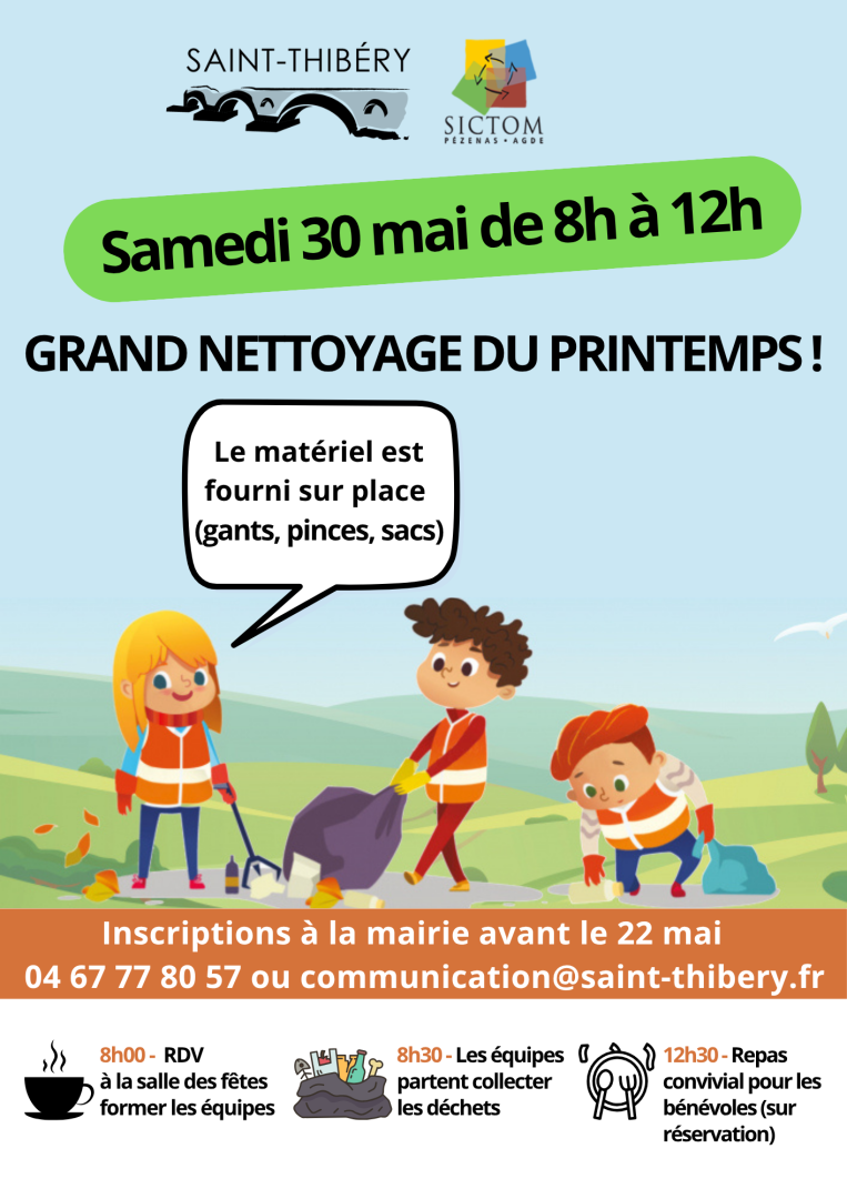 rdv à 8h à la salle des fêtes